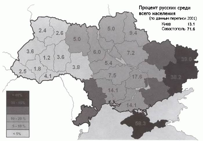 Украина - противостояние регионов