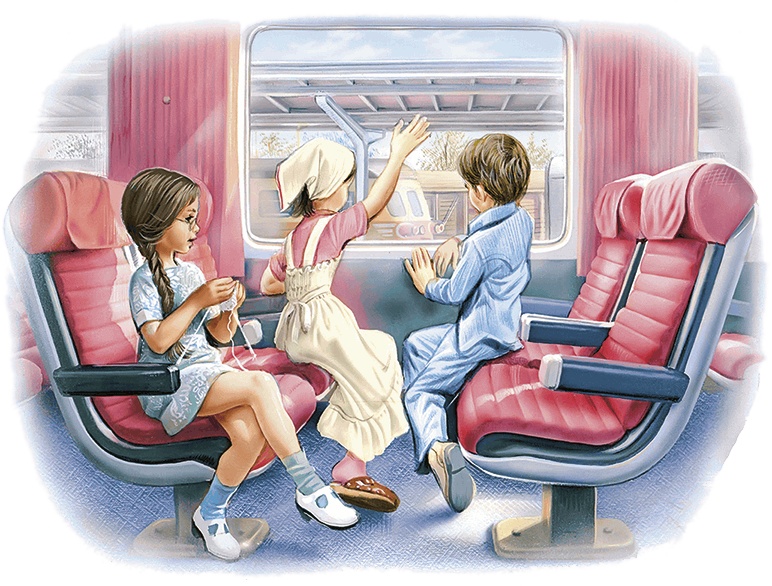 Маруся и весёлая поездка: на самолёте, на поезде