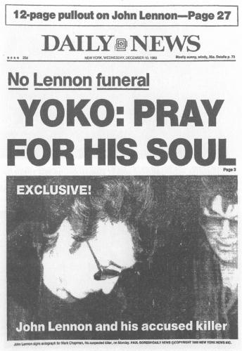 8 декабря 1980 года. День, когда погиб Джон Леннон