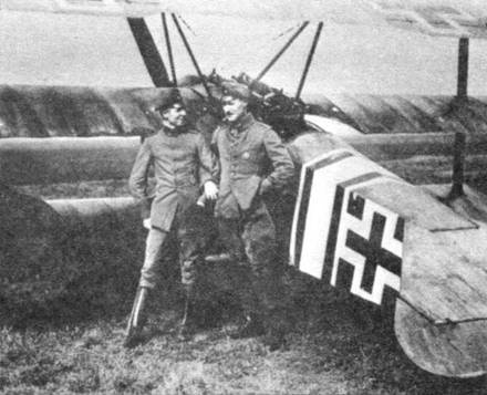 Боевое применение трипланов Fokker Dr I в Первой Мировой войне