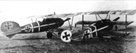 Боевое применение трипланов Fokker Dr I в Первой Мировой войне