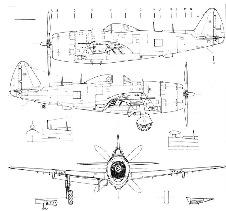 Р-47 «Thunderbolt» Тяжелый истребитель США