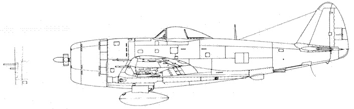 Р-47 «Thunderbolt» Тяжелый истребитель США