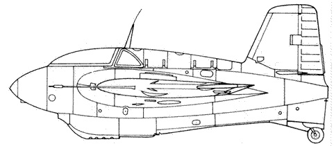 Me 163 ракетный истребитель Люфтваффе