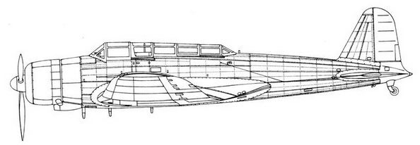 D3A «Val» B5N «Kate» ударные самолеты японского флота