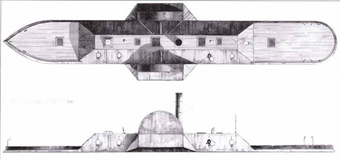 Казематные броненосцы южан, 1861–1865