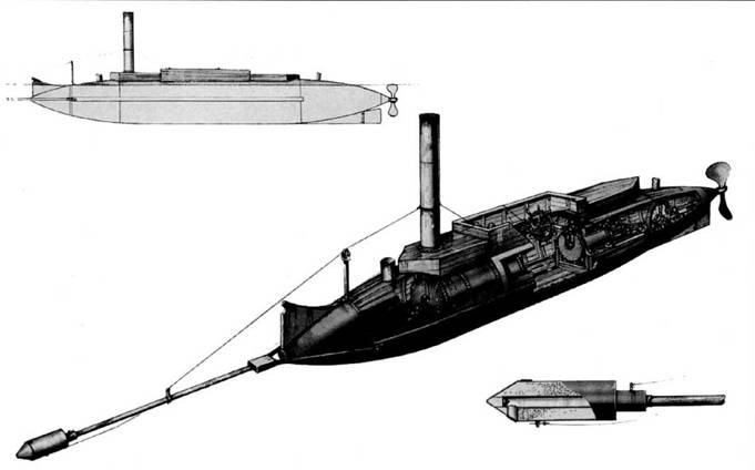 Субмарины и минные катера южан, 1861–1865