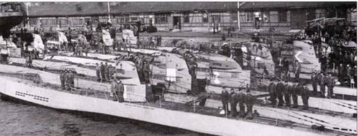 Германские субмарины Тип II крупным планом
