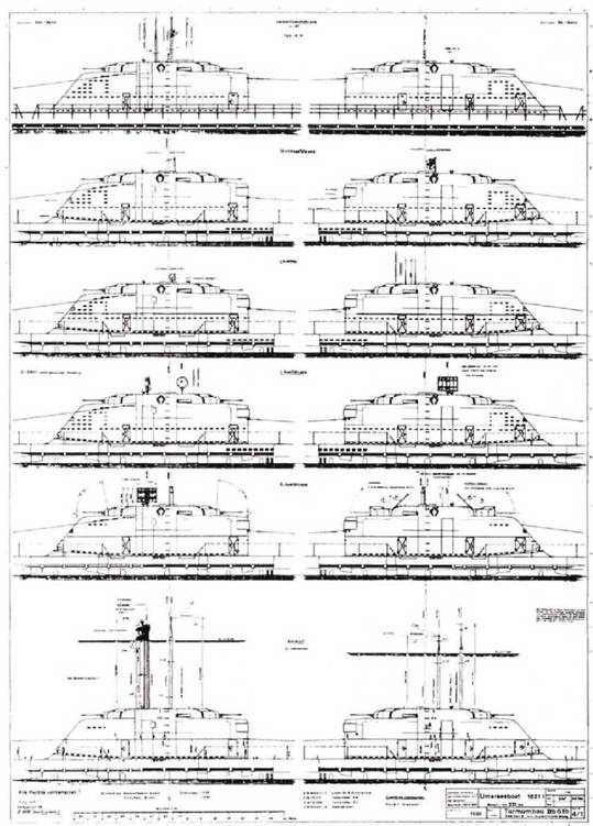 Германские субмарины Тип XXI Крупным планом