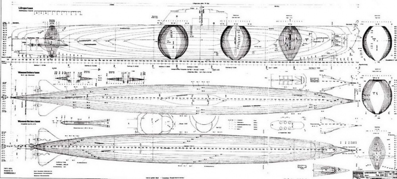 Германские субмарины Тип XXI Крупным планом