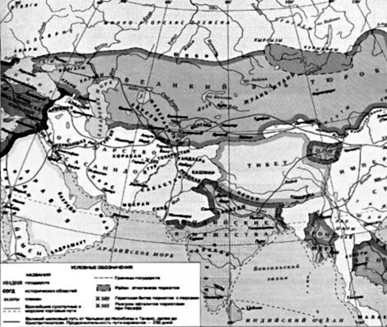 Распад тюркского каганата. VI-VIII вв