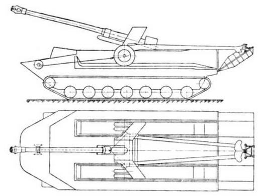 Гусеничный плавающий транспортер К-61