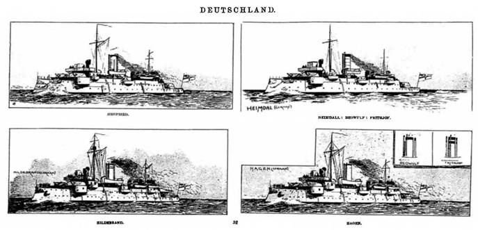 Первые броненосцы Германии