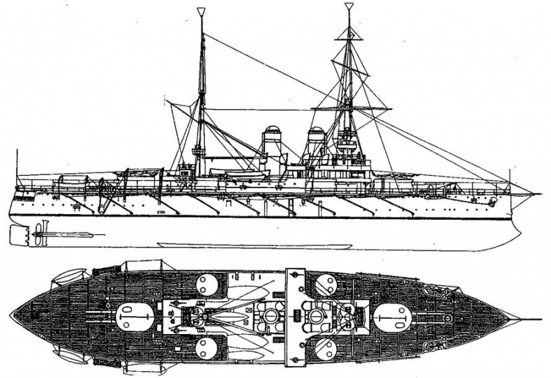 Эскадренный броненосец “Ростислав”. (1893-1920 гг.)