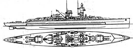 Линейные корабли ’’Дюнкерк” и ’’Страсбург”