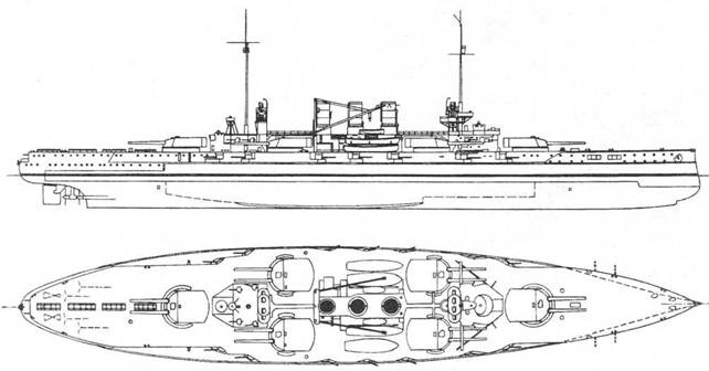 Линейные корабли “Гельголанд”, “Остфрисланд”, &quot;Ольденбург&quot; и &quot;Тюринген&quot; . 1907-1921 гг.