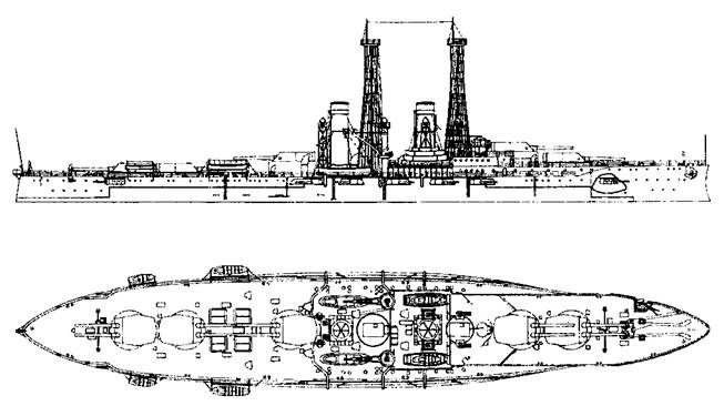 Линейные корабли Соединенных Штатов Америки. Часть I. Линкоры типов “South Carolina”, “Delaware”, “Florida” и “Wyoming”.