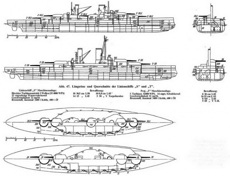 Линейные корабли типа &quot;Баерн&quot;. Последние дредноуты империи кайзера Вильгельма II.