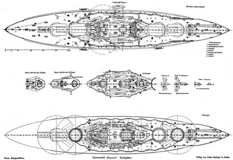 Линейные корабли типа &quot;Баерн&quot;. Последние дредноуты империи кайзера Вильгельма II.