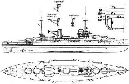 Линейные корабли типа “Бретань” (1912-1953)