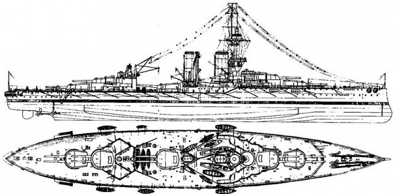 Линейные корабли типа “Орион”. 1908-1930 гг.