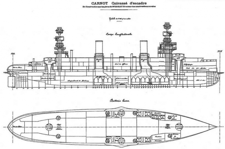 Образцовые броненосцы Франции. Часть II. “Карно” (1891-1922)