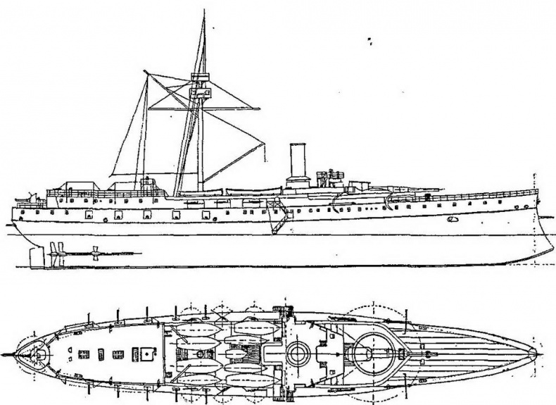 Крейсера типа “Мацусима”. 1888-1926 гг.