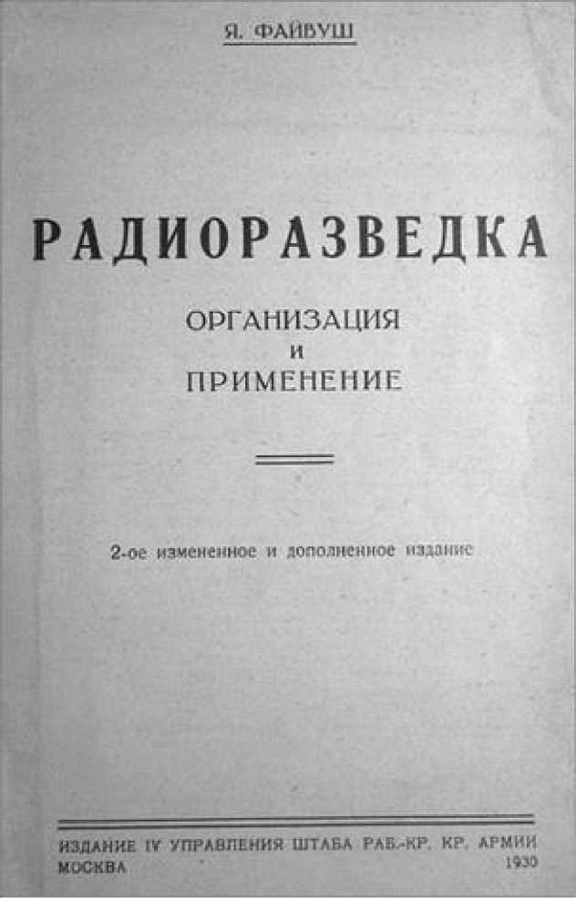 Советская военная разведка 1917—1934 гг.