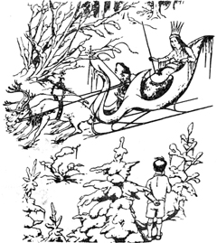 Иллюстрация к книге — Лев, Колдунья и Платяной шкаф [Lion-Witch-and-Wardrobe-09.jpg]