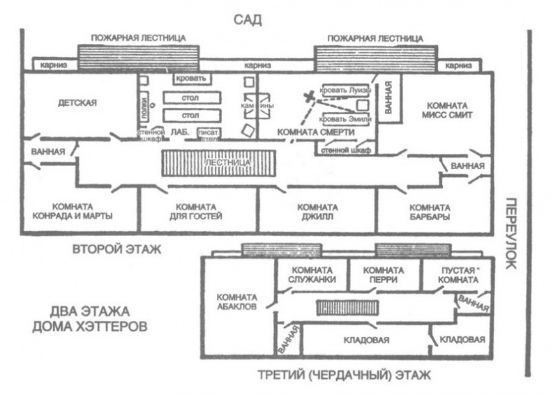 Иллюстрация к книге — Трагедия Игрек [queen_ellery__tragedy_of_ydrury_lane2_map.jpg]