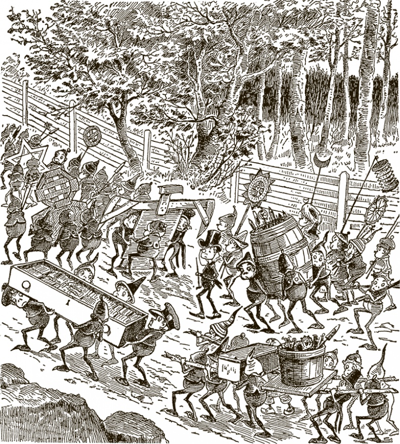 Иллюстрация к книге — Приключения Мурзилки и маленьких человечков [i_066.jpg]