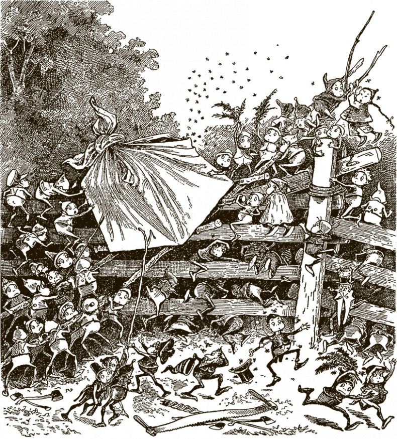 Иллюстрация к книге — Приключения Мурзилки и маленьких человечков [i_074.jpg]