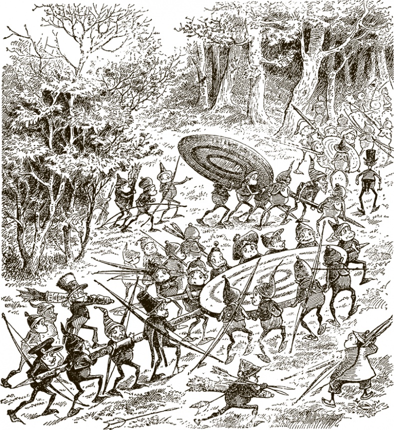 Иллюстрация к книге — Приключения Мурзилки и маленьких человечков [i_106.jpg]