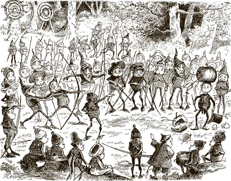 Иллюстрация к книге — Приключения Мурзилки и маленьких человечков [i_110.jpg]