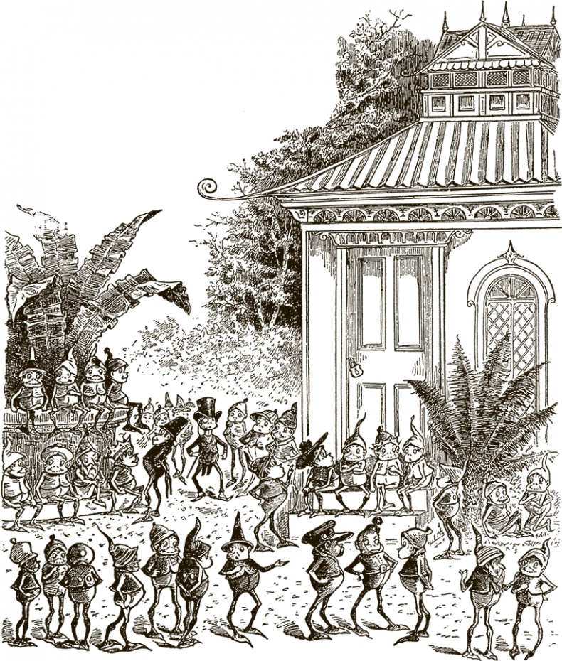 Иллюстрация к книге — Приключения Мурзилки и маленьких человечков [i_136.jpg]