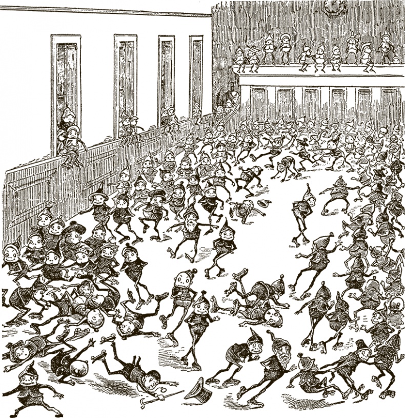 Иллюстрация к книге — Приключения Мурзилки и маленьких человечков [i_144.jpg]