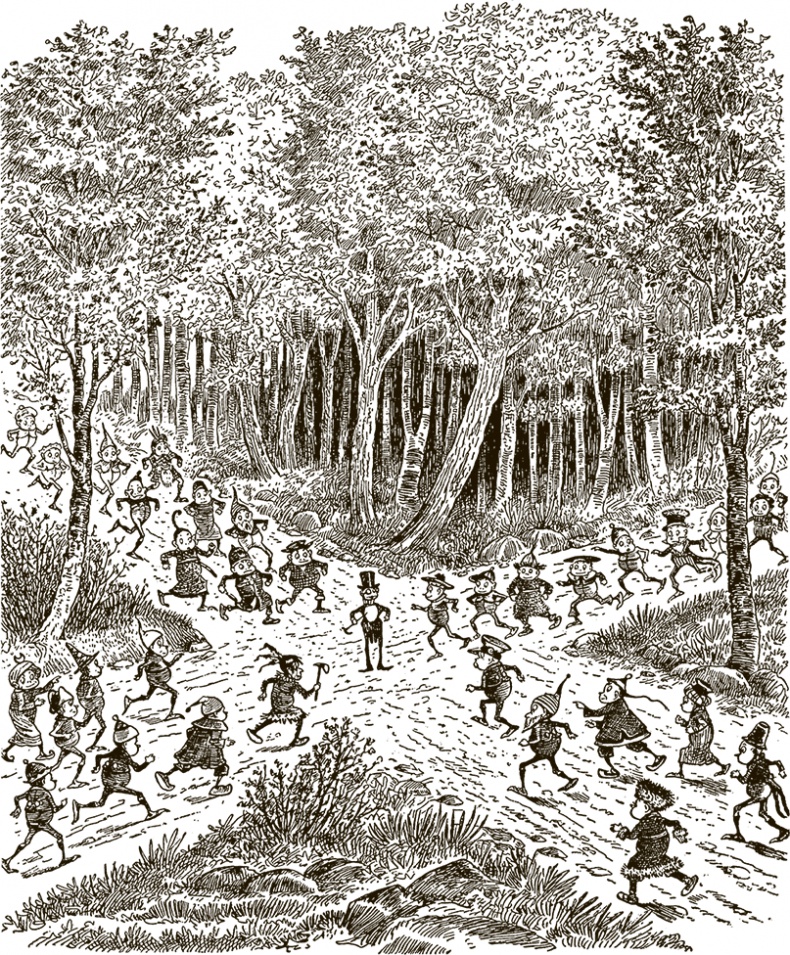 Иллюстрация к книге — Приключения Мурзилки и маленьких человечков [i_220.jpg]