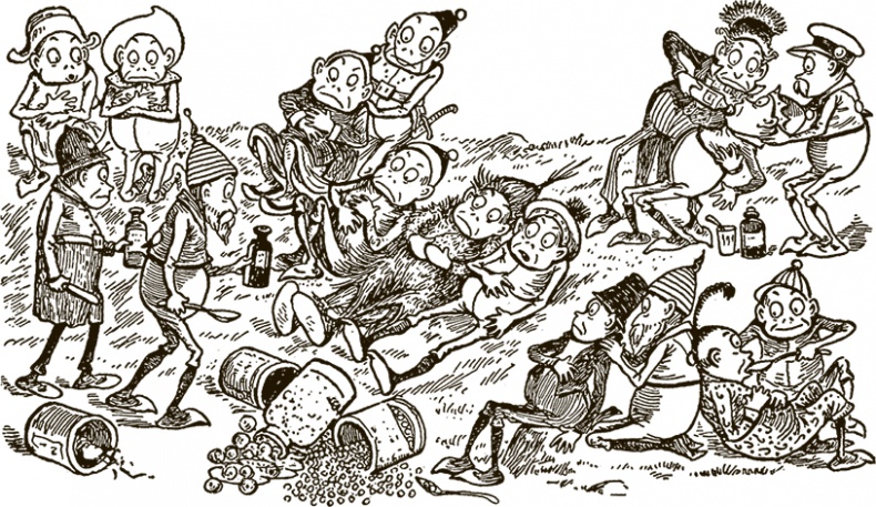 Иллюстрация к книге — Приключения Мурзилки и маленьких человечков [i_225.jpg]