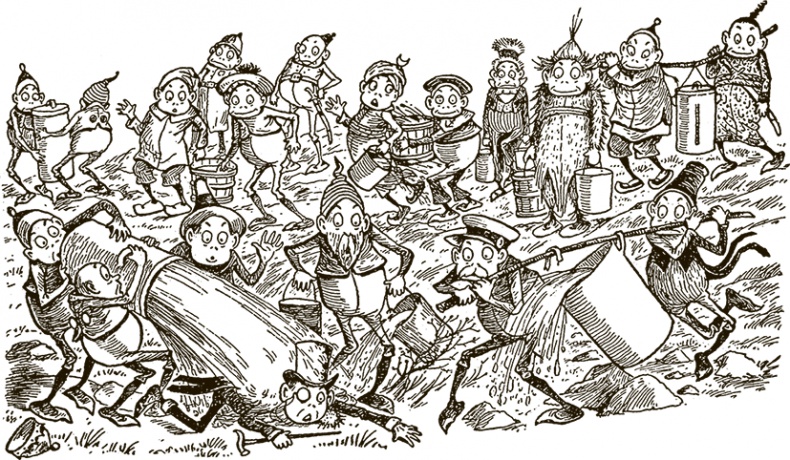 Иллюстрация к книге — Приключения Мурзилки и маленьких человечков [i_232.jpg]