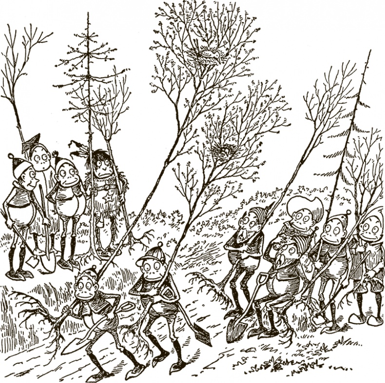 Иллюстрация к книге — Приключения Мурзилки и маленьких человечков [i_244.jpg]