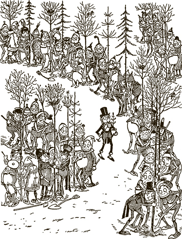 Иллюстрация к книге — Приключения Мурзилки и маленьких человечков [i_248.jpg]