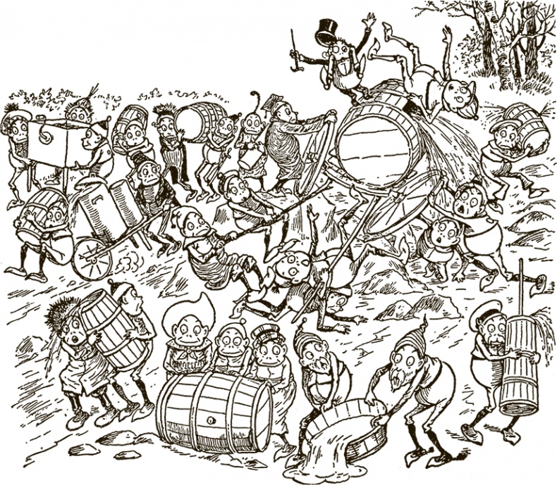 Иллюстрация к книге — Приключения Мурзилки и маленьких человечков [i_254.jpg]