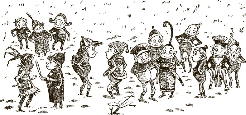 Иллюстрация к книге — Приключения Мурзилки и маленьких человечков [i_262.jpg]