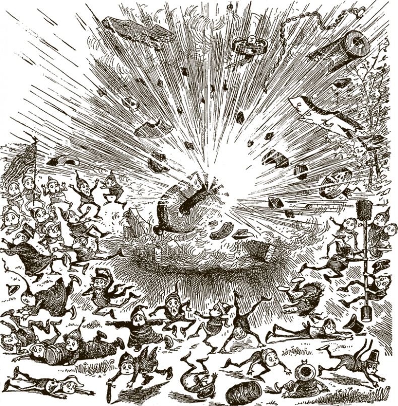 Иллюстрация к книге — Приключения Мурзилки и маленьких человечков [i_275.jpg]