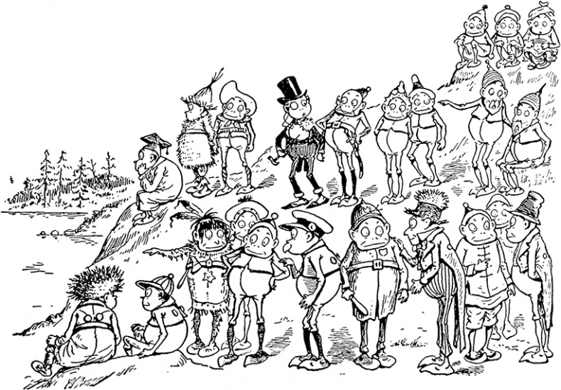 Иллюстрация к книге — Приключения Мурзилки и маленьких человечков [i_281.jpg]