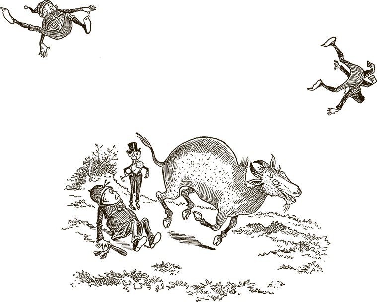 Иллюстрация к книге — Приключения Мурзилки и маленьких человечков [i_290.jpg]