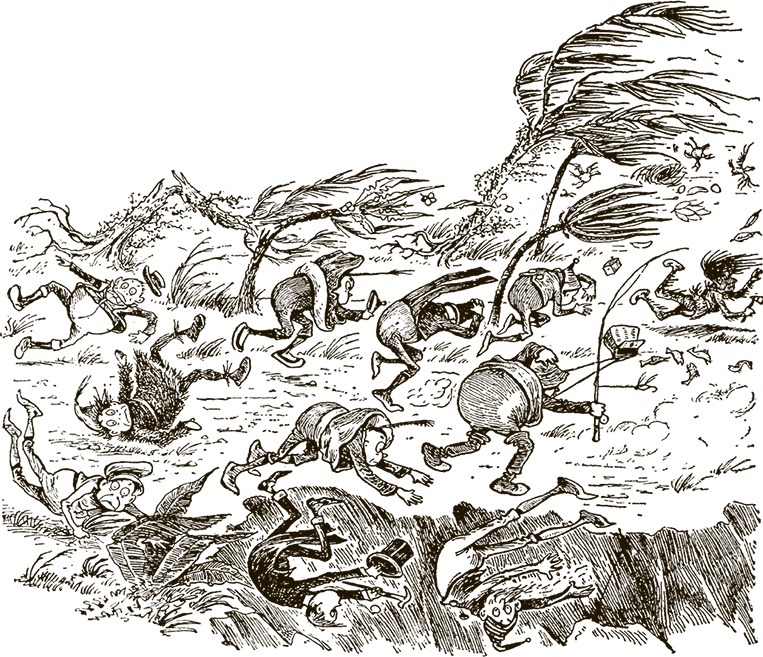 Иллюстрация к книге — Приключения Мурзилки и маленьких человечков [i_304.jpg]