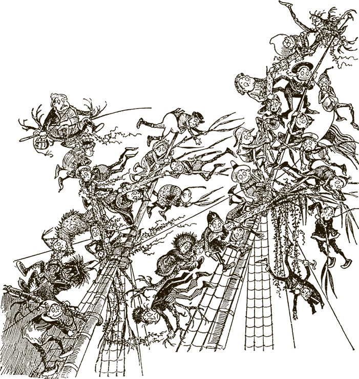 Иллюстрация к книге — Приключения Мурзилки и маленьких человечков [i_308.jpg]