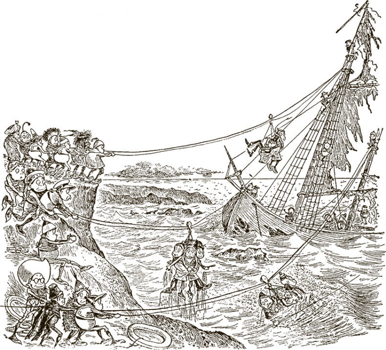 Иллюстрация к книге — Приключения Мурзилки и маленьких человечков [i_310.jpg]