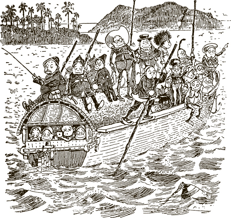 Иллюстрация к книге — Приключения Мурзилки и маленьких человечков [i_322.jpg]